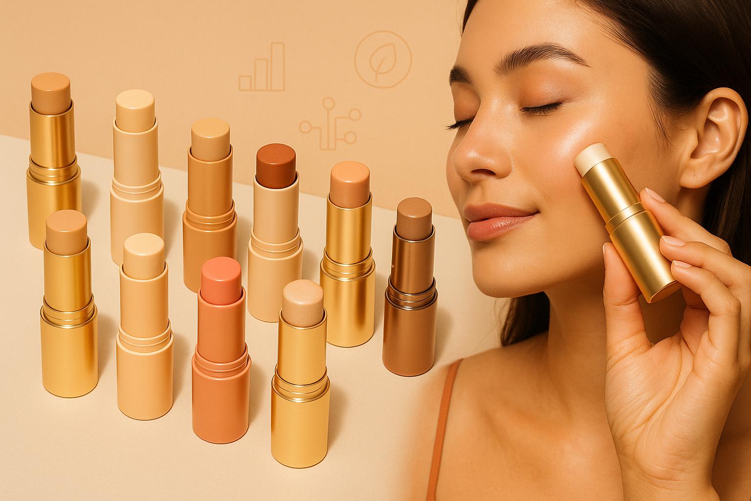 Onde encontrar os melhores cosméticos em bastão em 2025 com praticidade para otimizar sua rotina de beleza com qualidade, inovação e fácil aplicação. (imagem gerada com inteligência artificial)