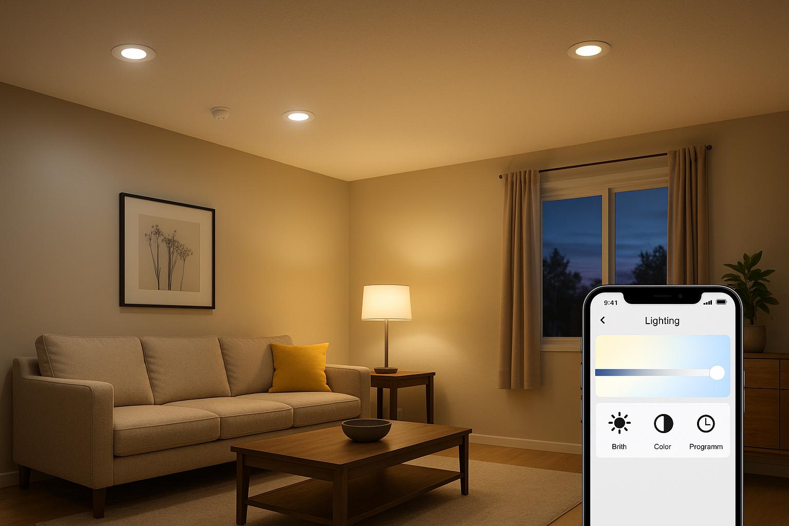 Por que instalar luminárias LED inteligentes garante economia e segurança ao reduzir custos e proteger seu lar com tecnologia prática e moderna. (imagem gerada com inteligência artificial)