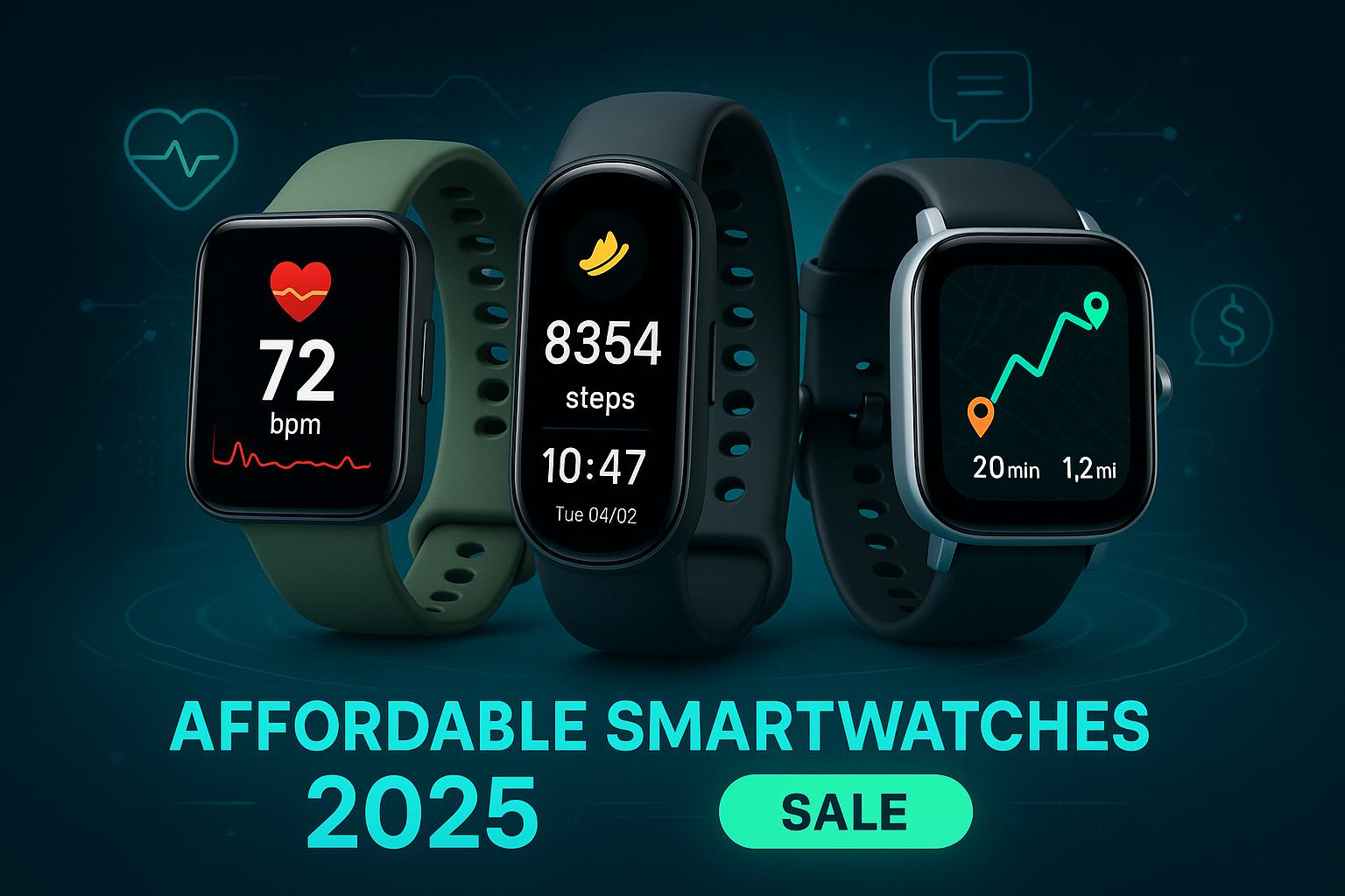 Relógios e pulseiras smart baratos em 2025 oferecem funções avançadas, saúde, produtividade e economia para você escolher o melhor custo-benefício. (imagem gerada com inteligência artificial)