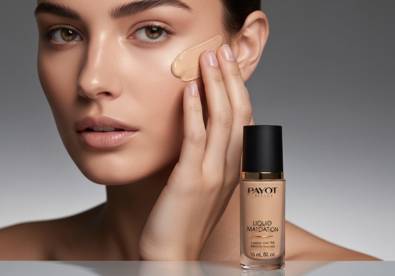 Base líquida matte de alta cobertura Payot - Maquiagem de longa duração