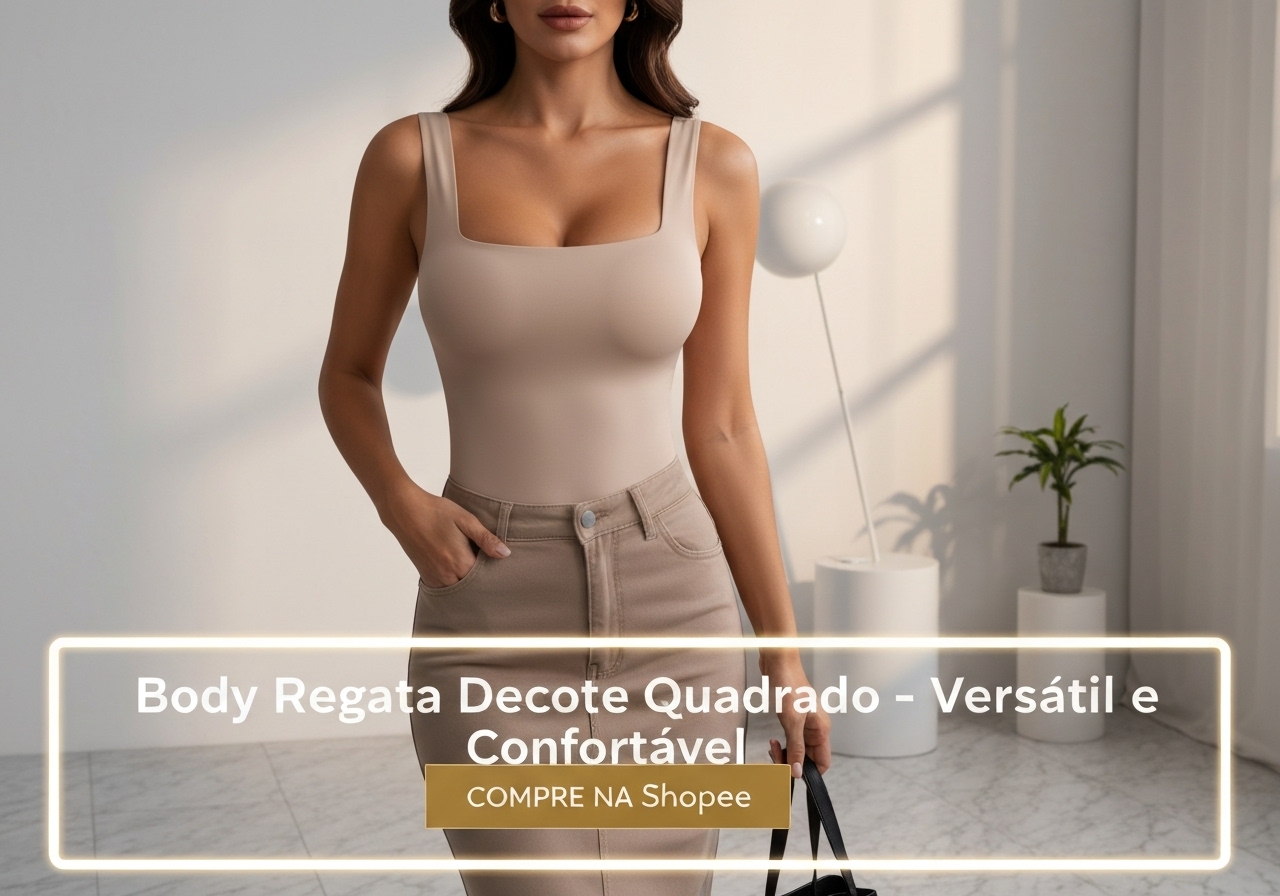 Body Regata Decote Quadrado: A Peça Versátil do Estilo Blogueira