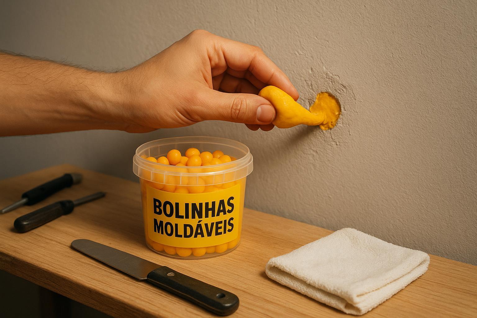 Bolinhas Moldáveis Guia de Como Fixar, Preencher e Reparar