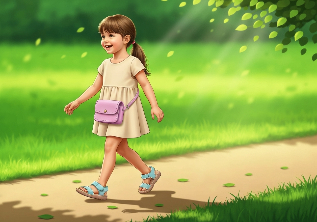 Sandália Infantil Menina com Bolsinha: Estilo, Conforto e Segurança
